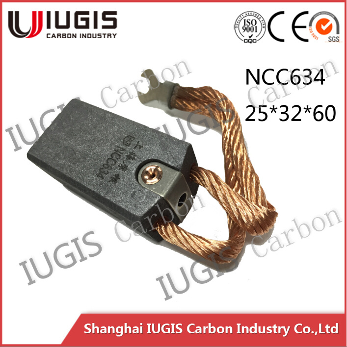 Best Quality Carbon Brush Ncc634 for Power Plant Motor Generator Use