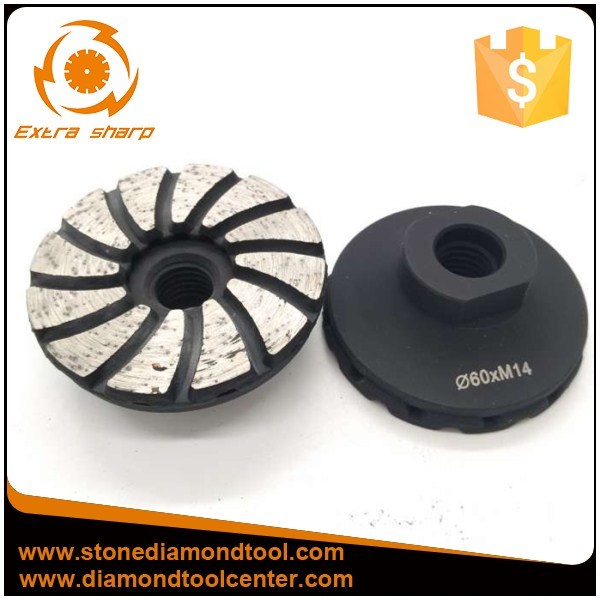 60/80/100mm Diamond Metal Grinding Cup Wheels for Floor