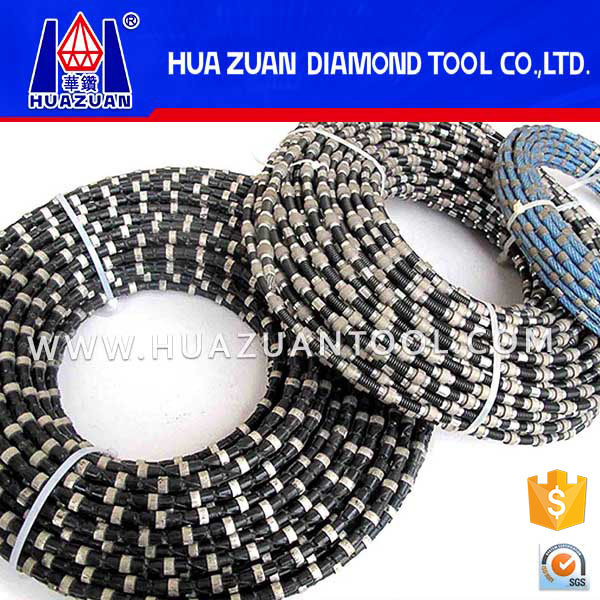 11.5mm Rubber+Spring Connected Wire Saw for Reinforced Concrete Cutting