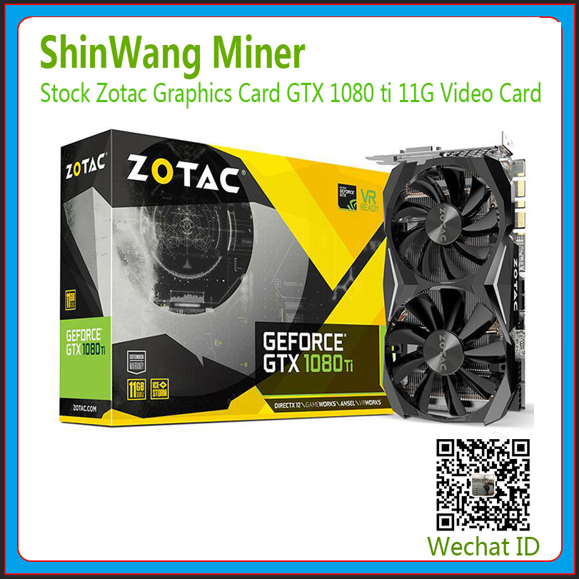 Zotac Gtx 1080ti Plus 11GB Graphics Cards for Mining Ethereum Sc/Zec Coins