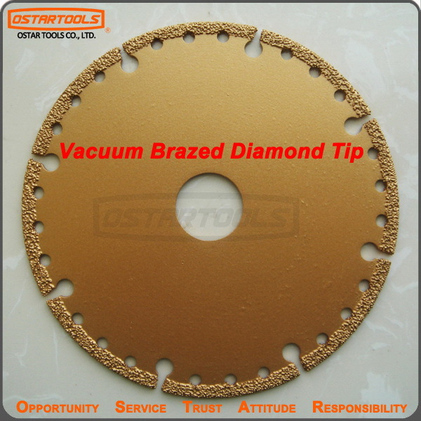 Vacuum Brazed Diamond Multi-Purpose Teeth Segmented Saw Blade