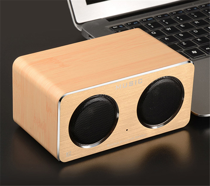 W2 Wooden Card Bluetooth Speaker with Voice Function