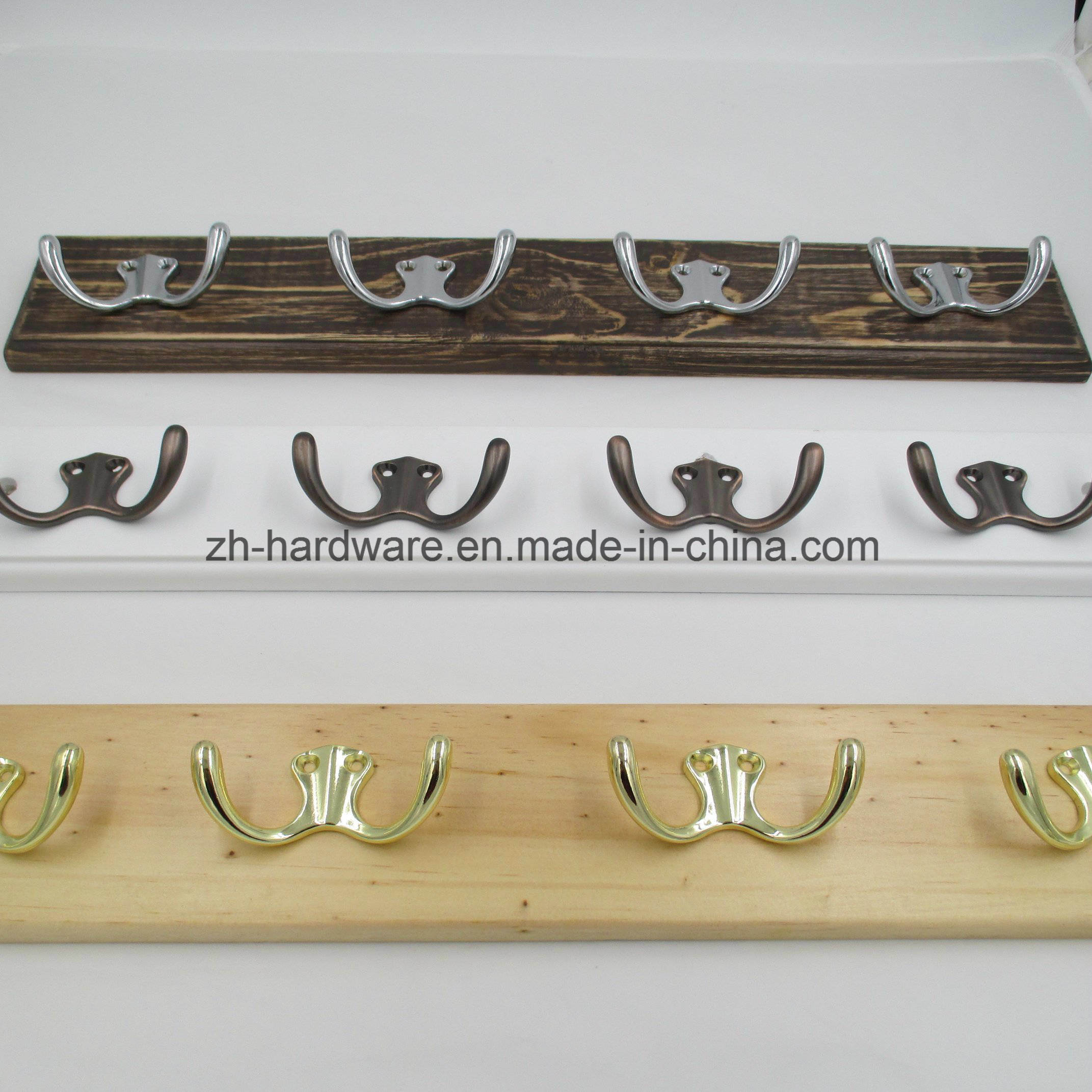 High-Grade Beautiful Clothes Hook Wooden & Metal Board Hook (ZH-7003)