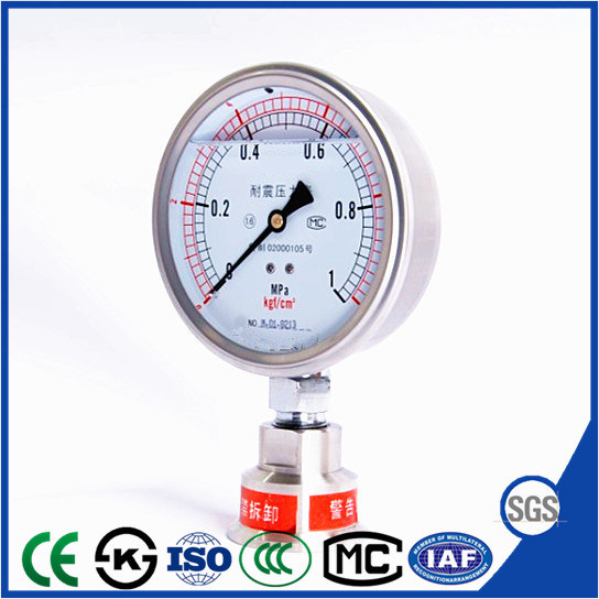60mm High Quality and Best-Selling Vibration-Proof Pressure Gauge with Stainless Steel