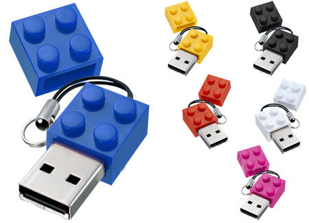 Building Block Shape USB Flash Drive, Compact Flash, USB 2.0 Transfer Rate, Promotional Gifts