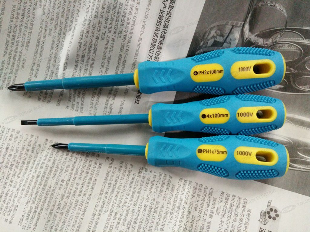 Insulated Screwdriver Kit (Slottedx1 + Phillipsx2)