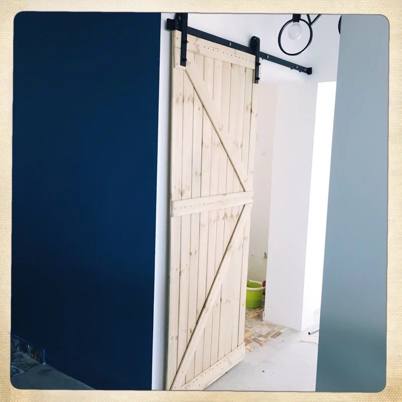 Barn Doors for Home with Black Classic Sliding Wall Mounted Hardwares