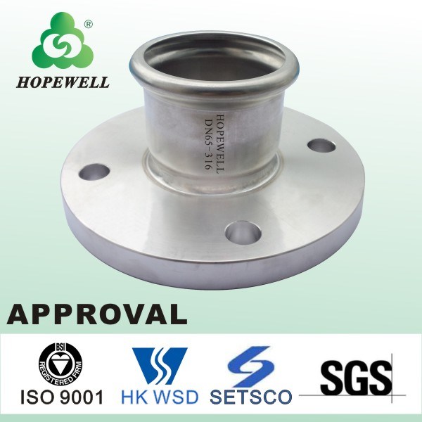 Top Quality Sanitary Stainless Steel 304 316 Press Flange