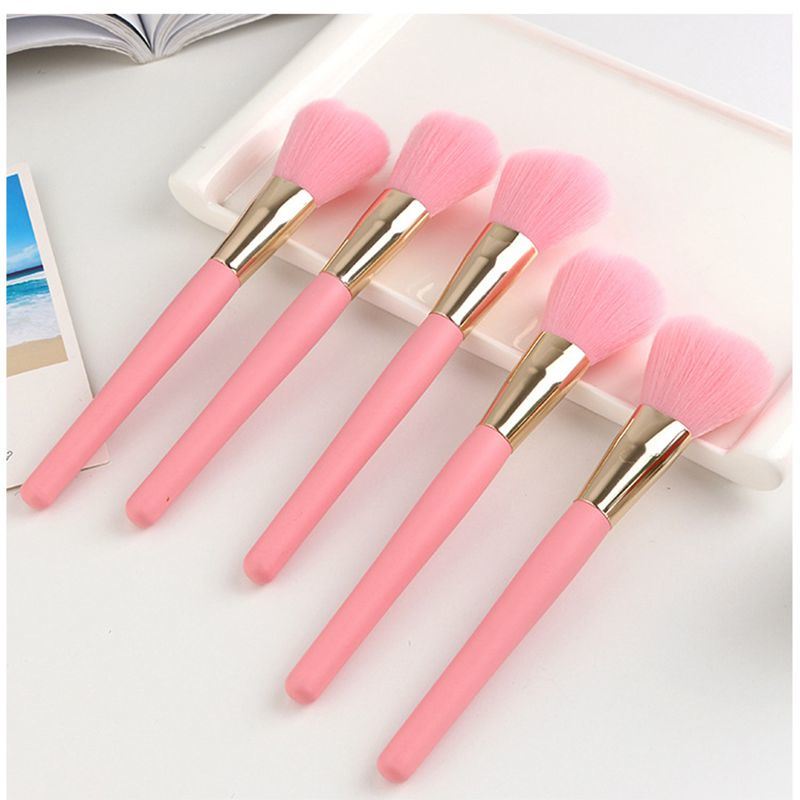 Pink Single Makeup Loose Powder Cosmetics Brush Set