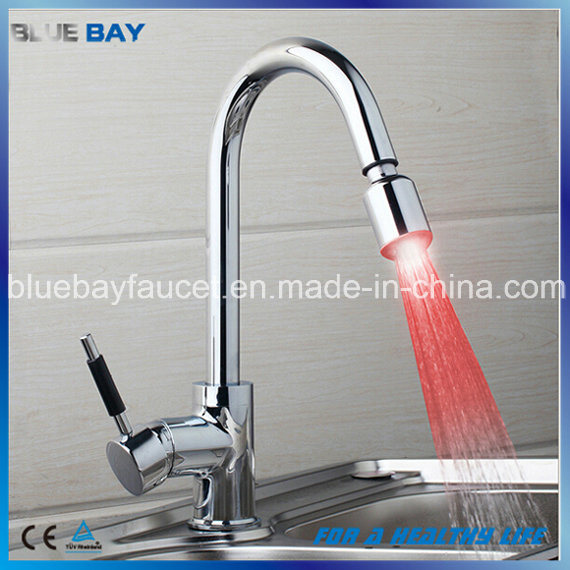 Top Seller Brass LED Pull out Kitchen Water Mixer