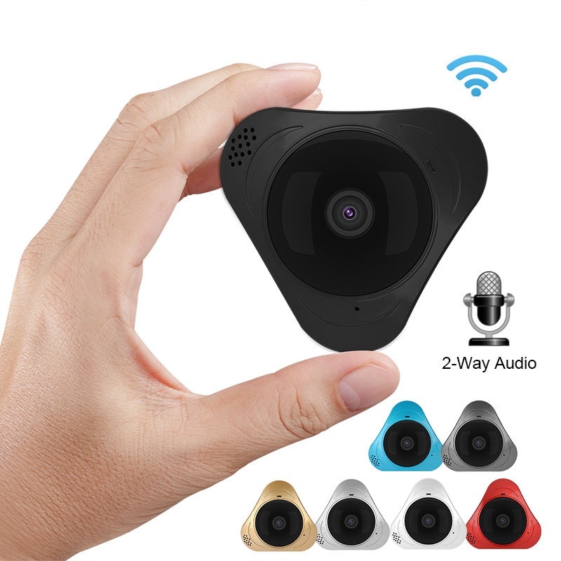 Smart Home Camera HD 1.3MP 360 Degree Panoramic Two Way Audio Wireless P2p WiFi IP Camera Support 32GB Memory Card