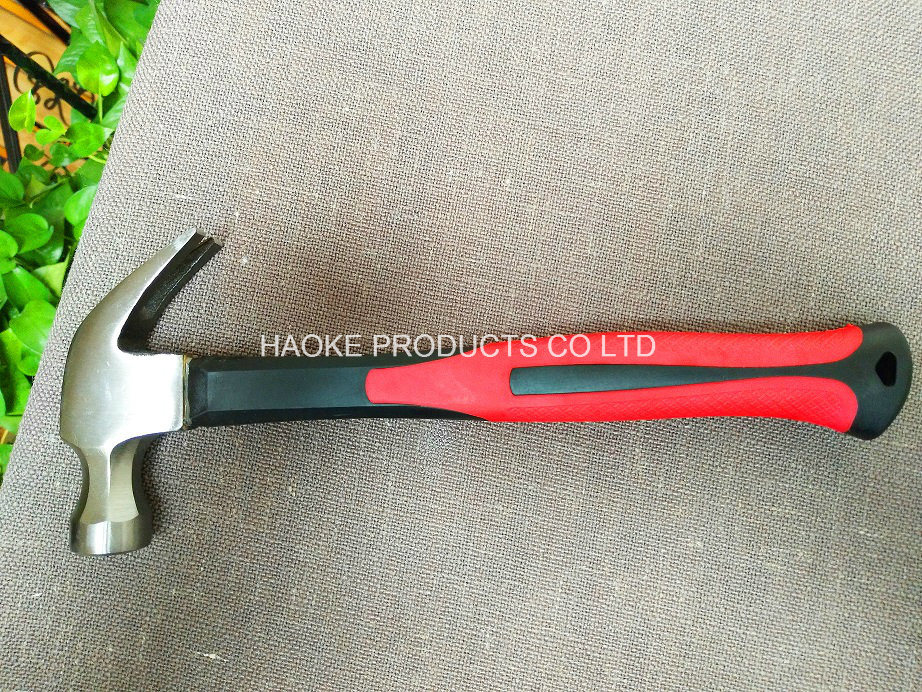 24oz Claw Hammer with Grade a Polishing Surface and Double Colors Handle
