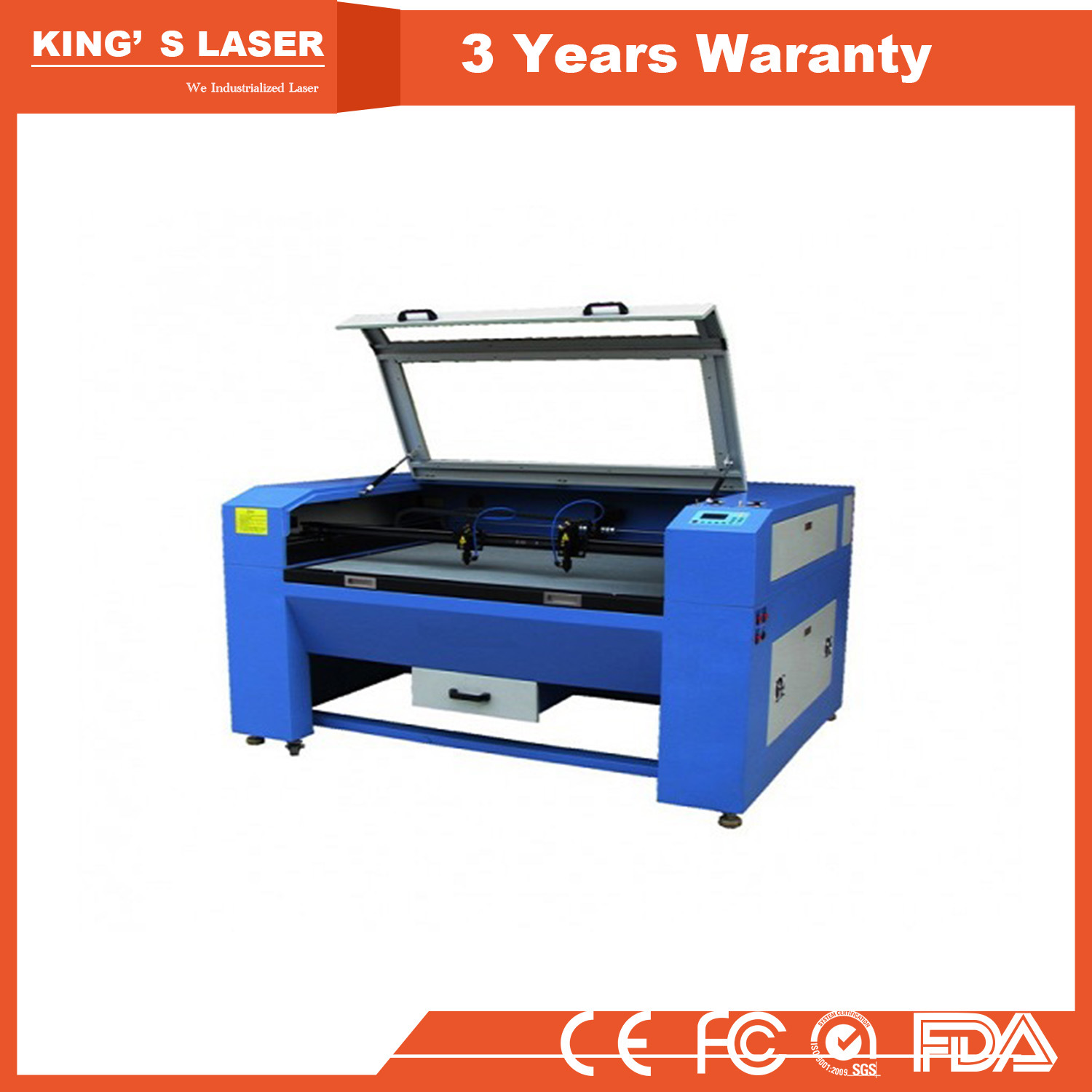 100W Acrylic CNC Cutting Engraving Machine CO2 Laser Cutter Engraver