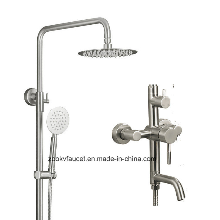 304 Stainess Steel Three Function Bathroom Shower Set Mixer