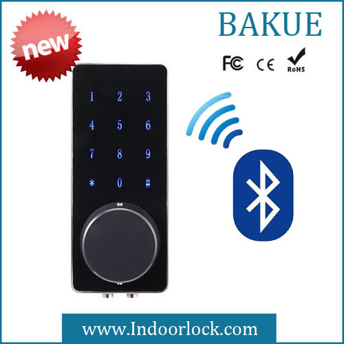 Keyless Touchscreen Password Remoted Bluetooth Door Lock in Zinc Alloy