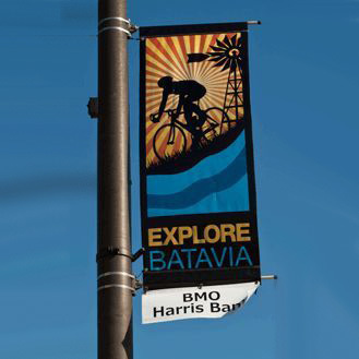 Street Pole Type Advertising Poster Bracket Hardware (BT09)