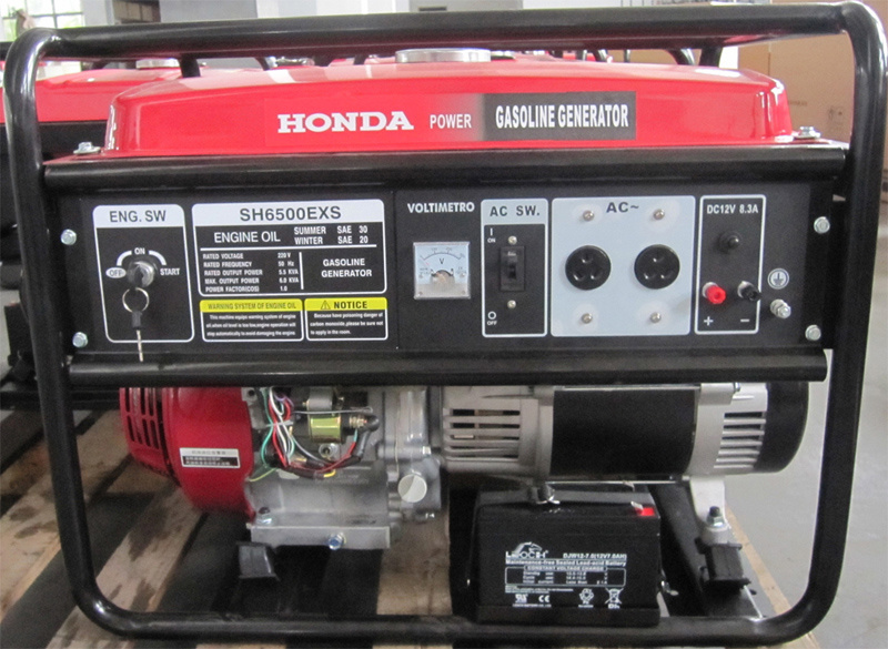 5.5kw Gasoline Generator with Electric Start for Honda 