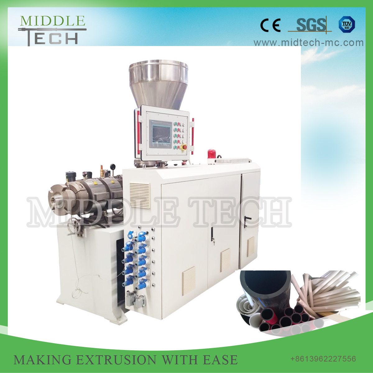 Plastic PVC/UPVC Electricity/Electric/Electrical Conduit Cable/Pipe/Tube/Hose Extrusion/Extruder Making Machine