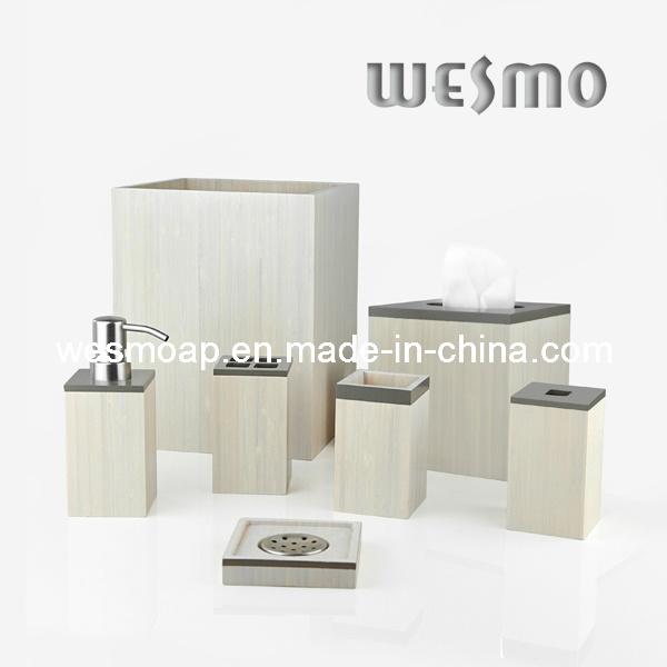 White-Washed Paint Bamboo Bathroom Hardware (WBB0450A)