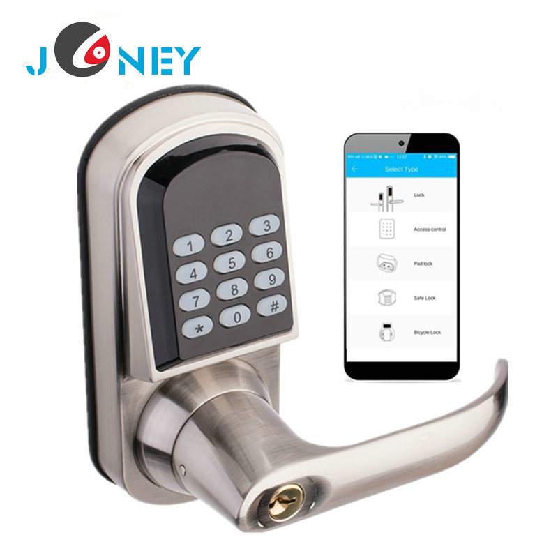Remote Access Digital Smart Bluetooth Door Lock Smartphone APP Door Lock for Home Office and Apartment