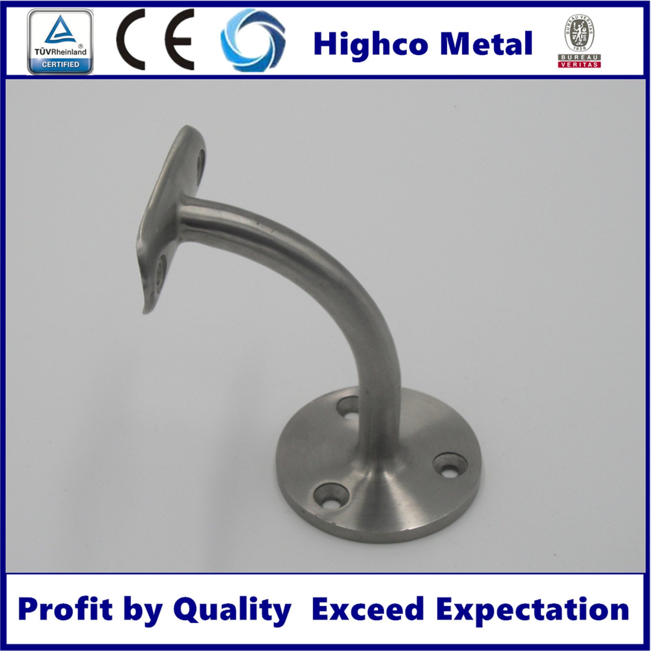 Stainless Steel Wall Mount Bracket for Railing and Balustrade