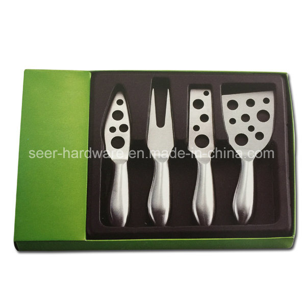 4PCS Stainless Hollow Handle Cheese Set Knife (SE-3012)