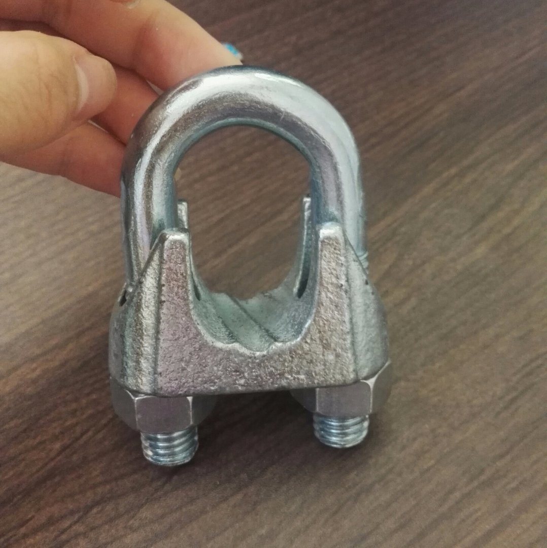 China Manufacture Galv Malleable DIN741 Wire Clamp Marine Hardware