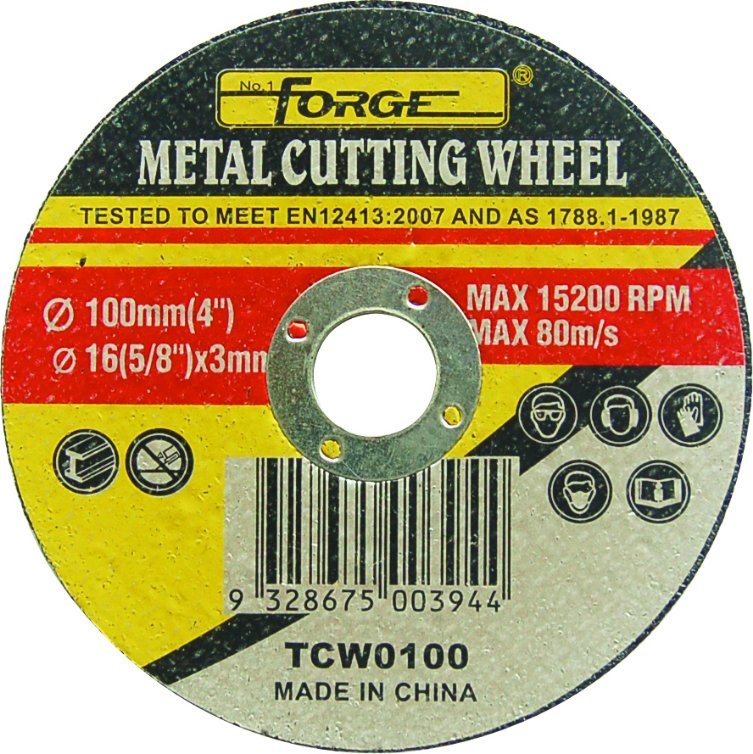 100*3*16mm Flat Type Cut Disc Cutting-off Wheel for Metal