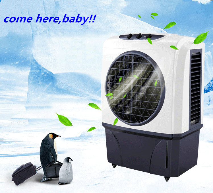 Home Use Convenient Movable Cooling Fan with Water Cooling Pad Air Cooer