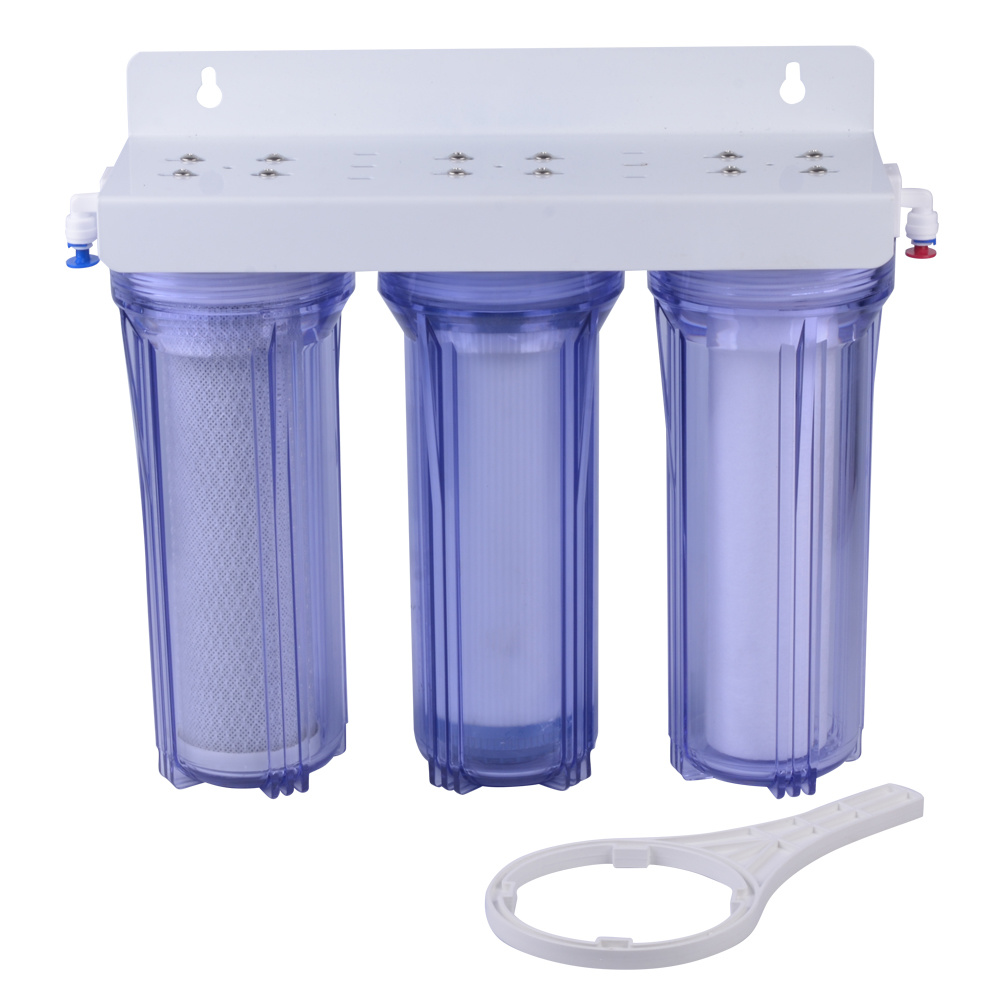 10'' Water Filter with 3 Stage Clear Housing