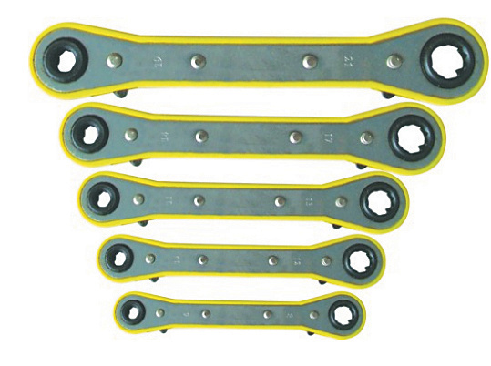 Useful Hand Tool Flat Ratchet Wrench with Frame (ST1055)