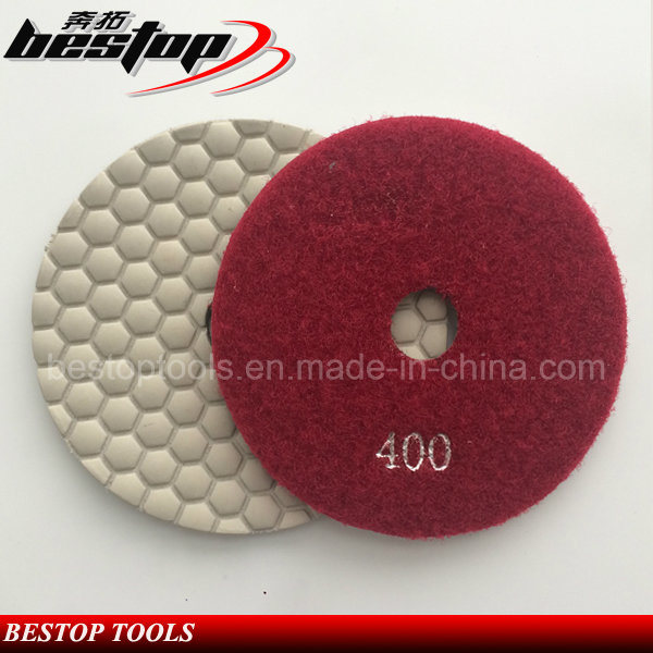 400# D100mm Diamond Dry Flexible Polishing Pad for Stone