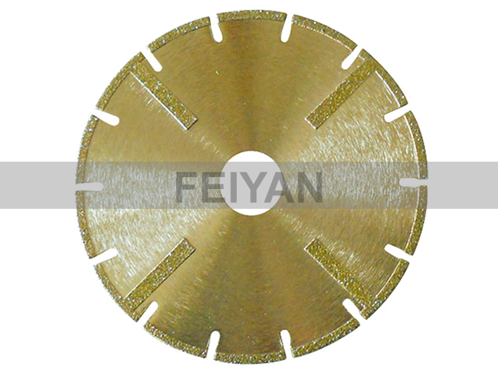 Segmented Protective Electroplated Blade for Marble