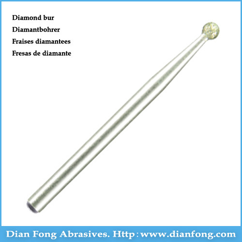 001-027m HP Shank Round Shape Diamond Bur Dental Drill Bits