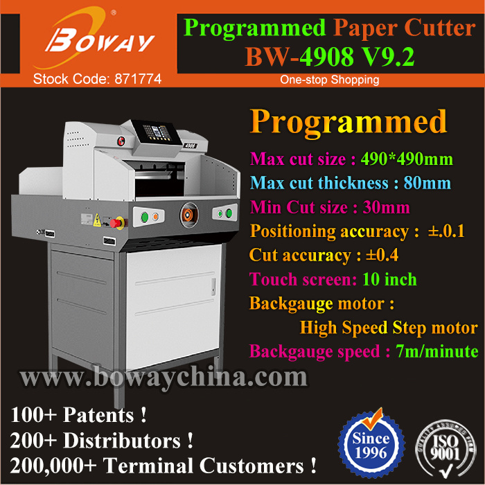 Boway Factory Direct Supply 4908 4608 Accessories Programmed Paper Cutter Cutting Knife