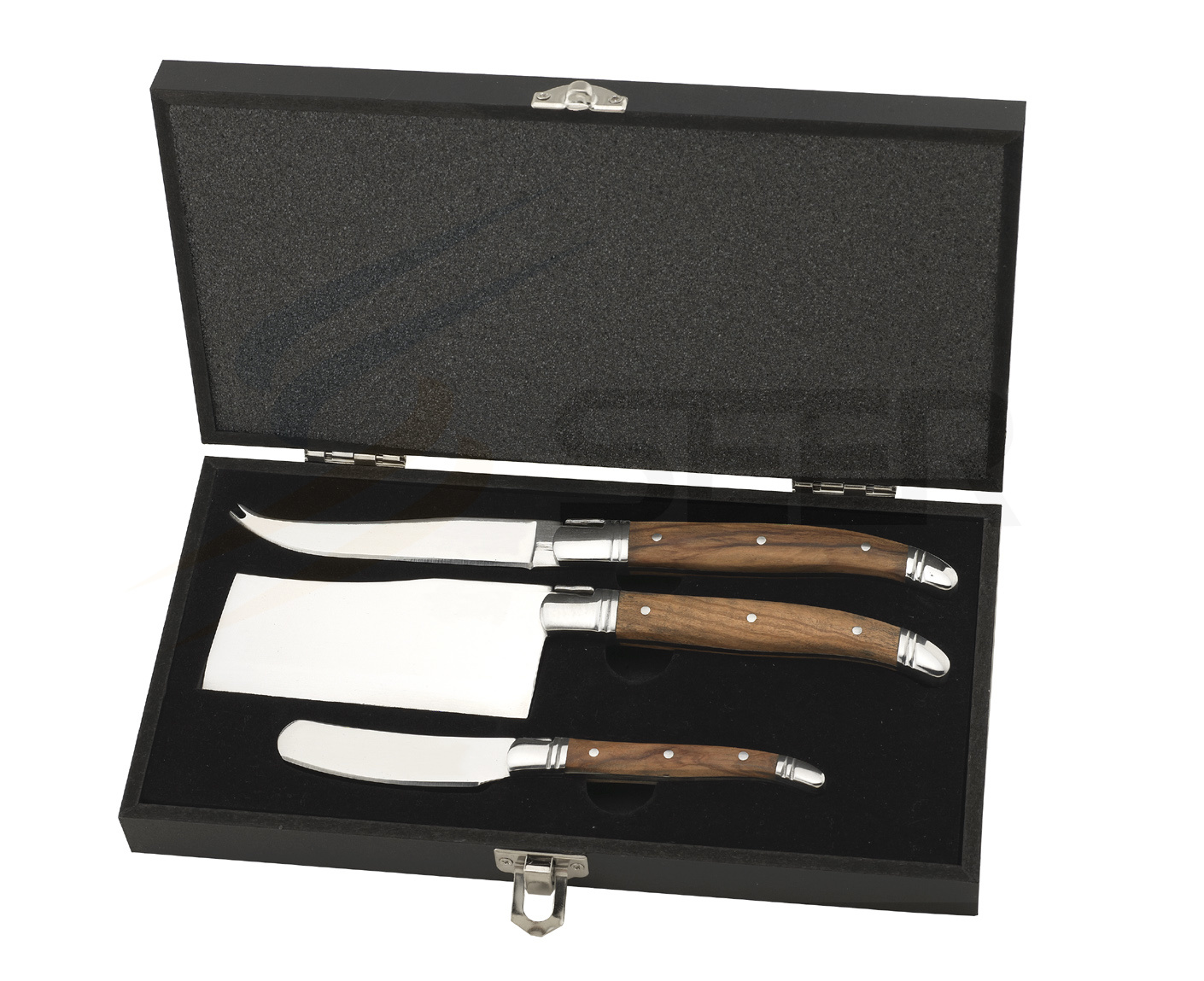Olive Wood Handle Laguiole Cheese Knife Set (SE-K023)