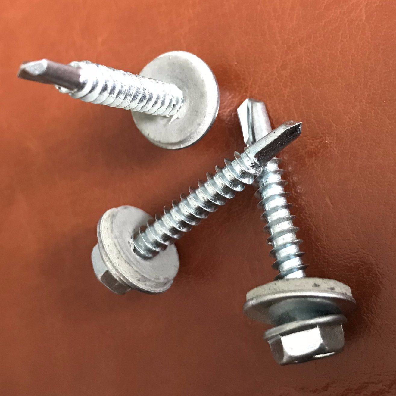Hex Head Self-Drilling Screw with Empd Washer Zinc Plated