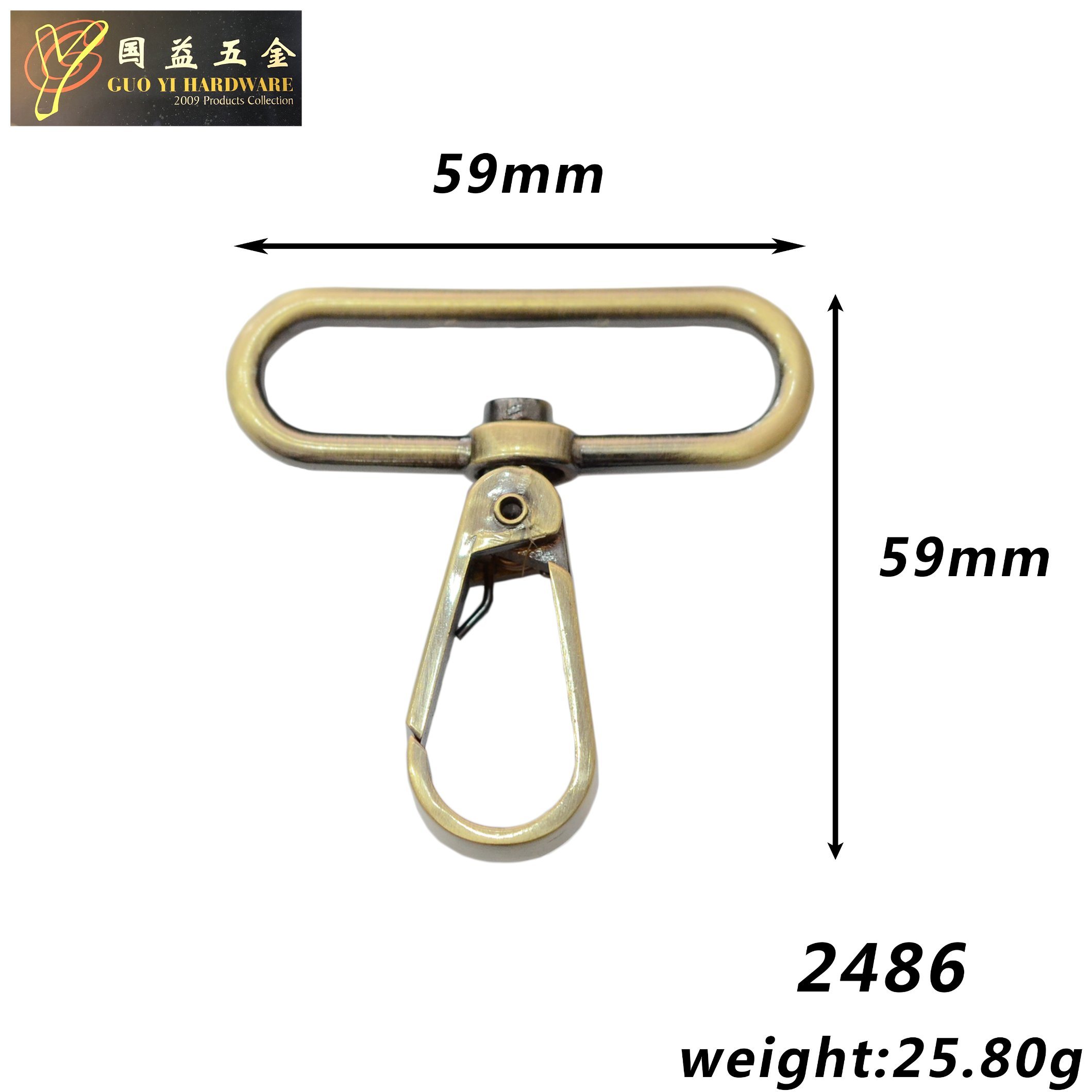Professional Production of Zinc Alloy Dog Buckle Bags Handbag Hardware Accessories High-Grade Clasp Style Variety Delivery Fast (2486)