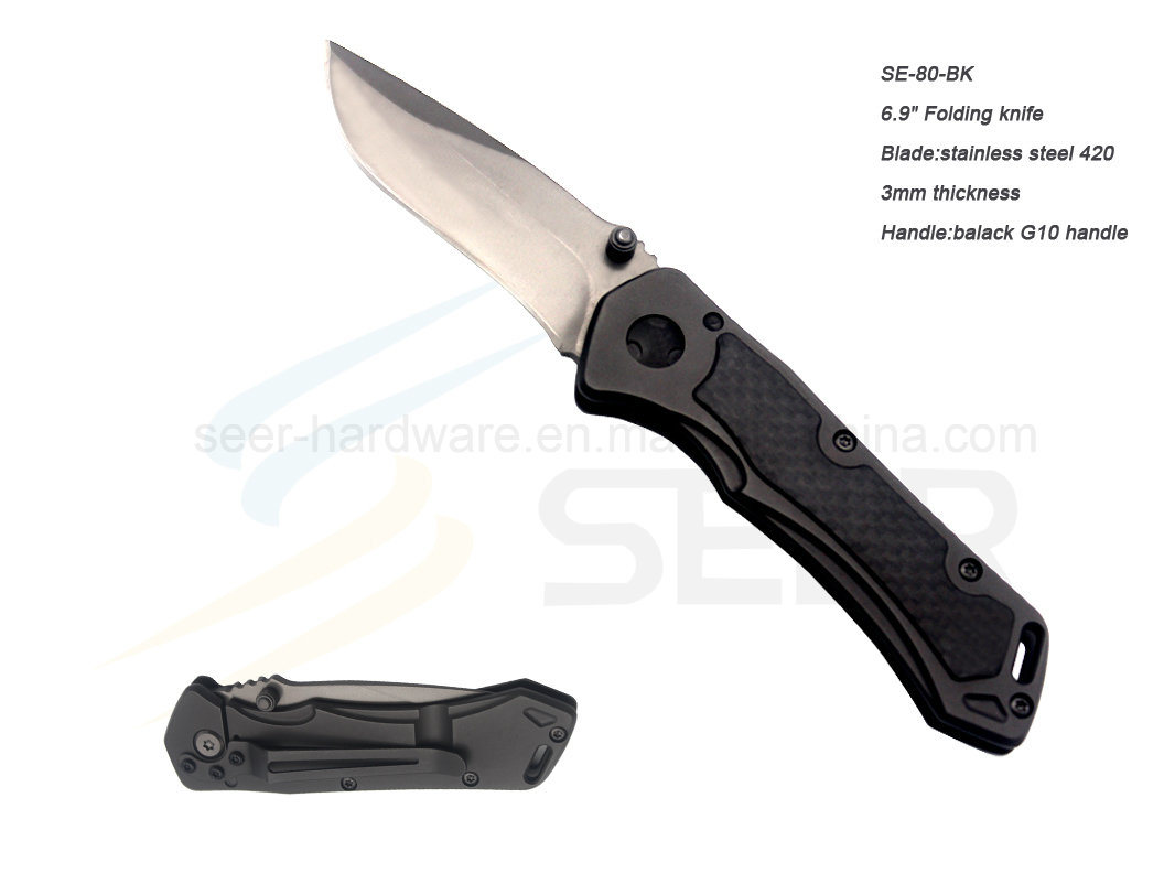 420 Stainless Steel Folding Knife (SE-80)