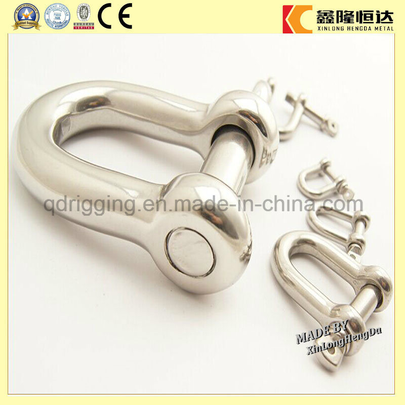 China Factory Supply Rigging Hardware Stainless Steel 4mm Steel Shackle