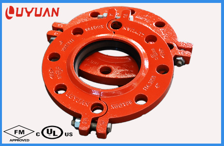 FM UL Approval Grooved Flange Coupling with ASTM A536 Standard for Building Project