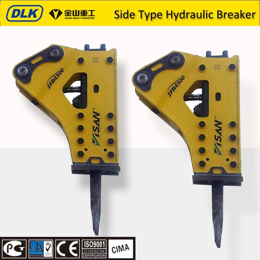 Side Type Hydraulic Rock Hammer with Chisel in 165mm Diameter