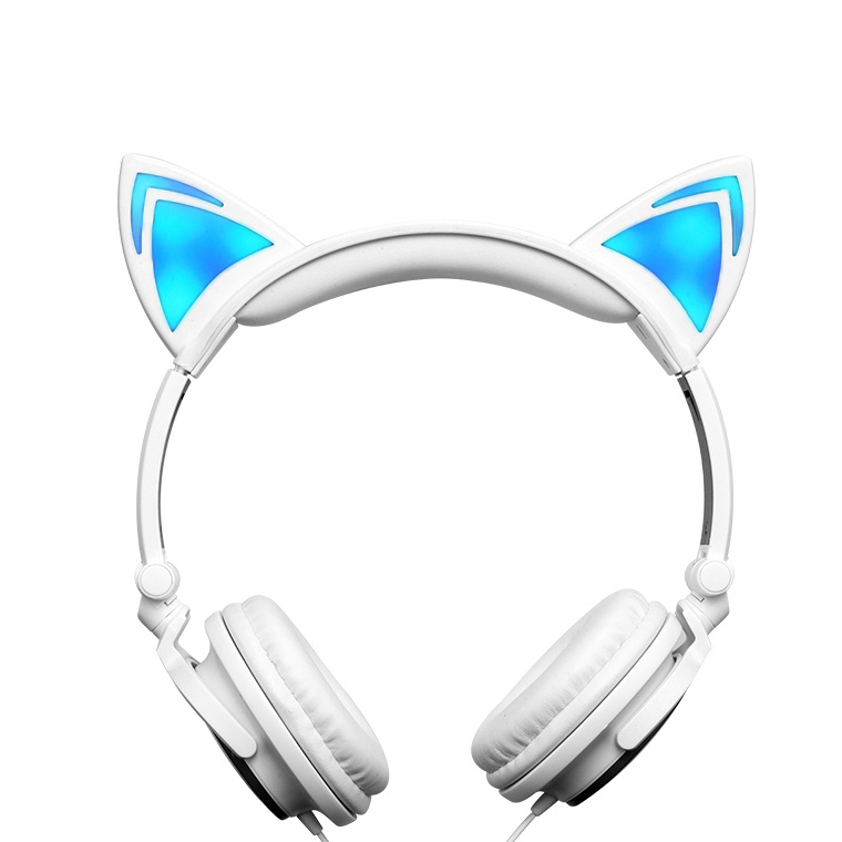 Stylish Glowing LED Wired Over Ear Headphone for Girls
