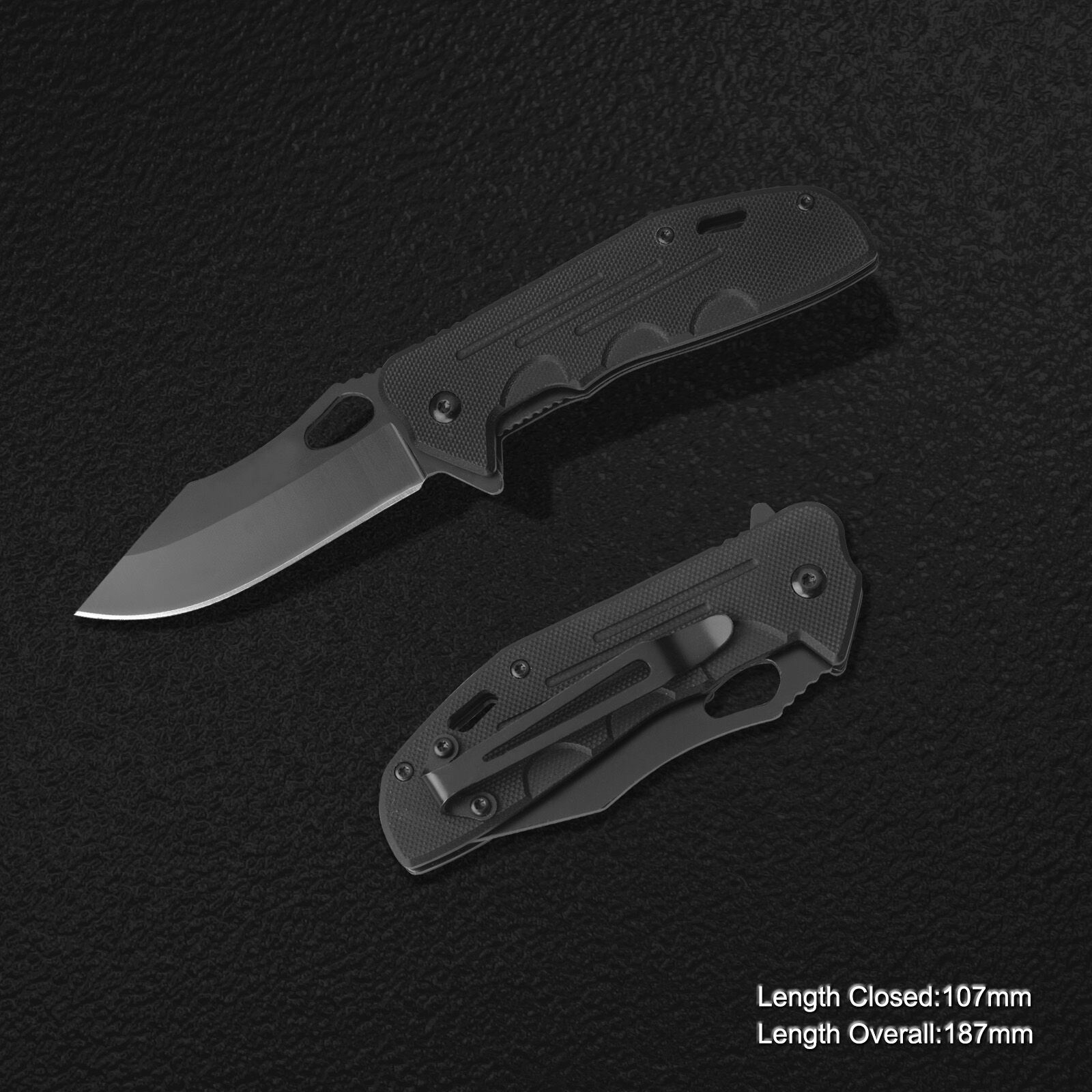 Folding Knife with G10 Handle (#31045)