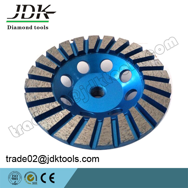 Jdk 100-180mm Diamond Turbo Segment Granite Grinding Cup Wheel Tools