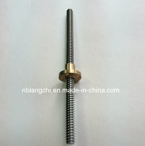 Set Trapezoidal Lead Screw and Bronze Flanged Nut Tr8X4 (p2)