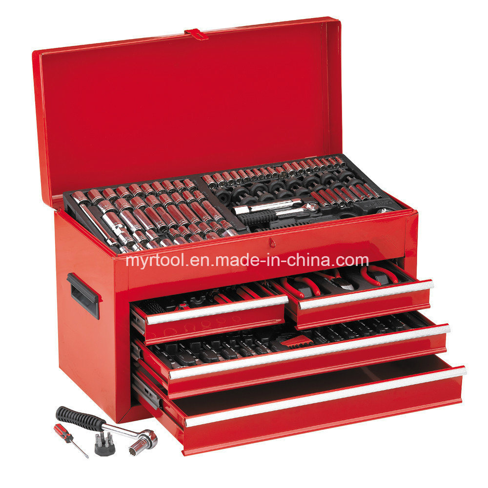 Hot Sale-4 Drawer Combination Hand Tools in Metail Case