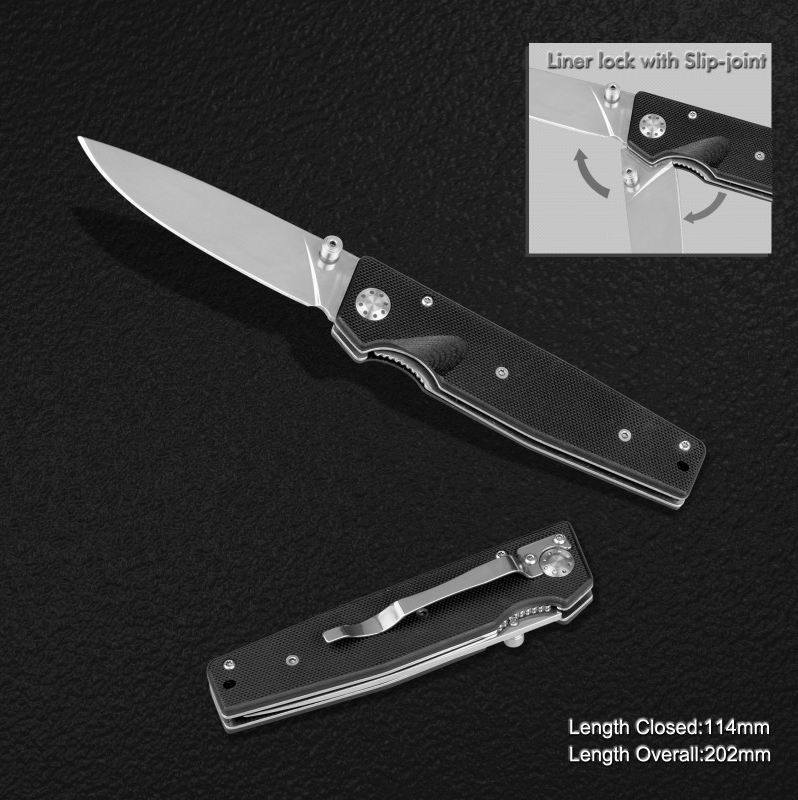 Folding Knife with G10 Handle (#3794-717)