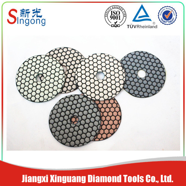 4 Inch Diamond Flexible Wet Polishing Pads (XG-P5P)