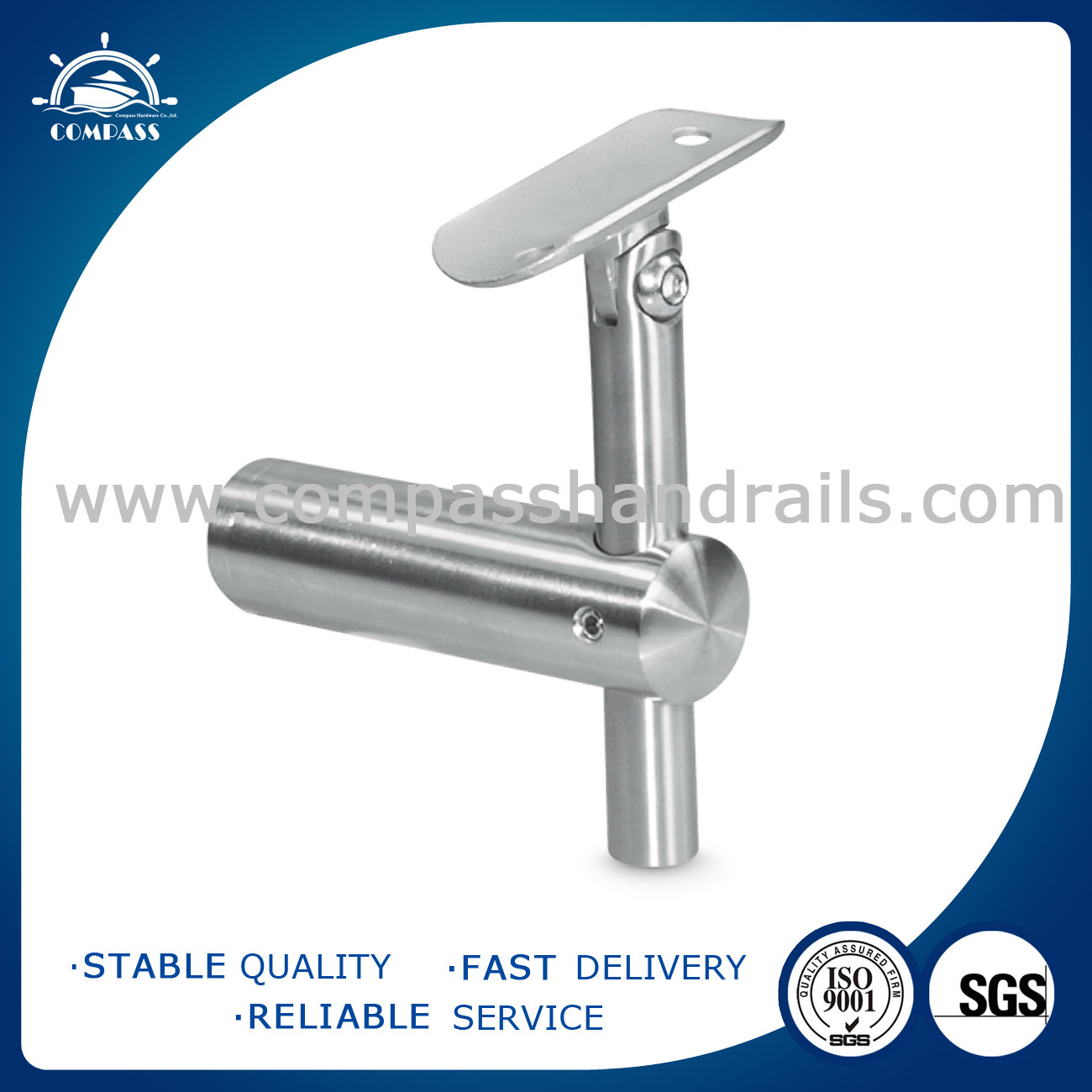 Stainless Steel Railing, Handrail, Balustrade, Glass Bracket, Glass Hardware